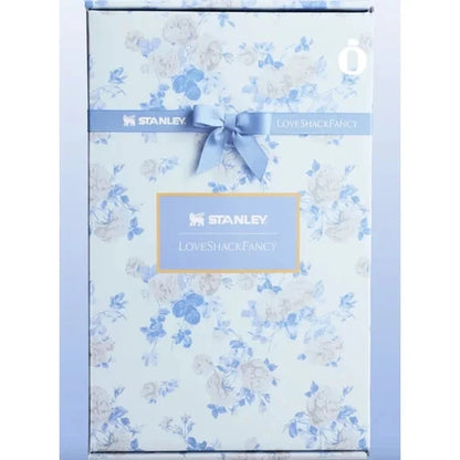 Stanley x LoveShackFancy Floral Tumbler with Handle & Straw – Blue Floral