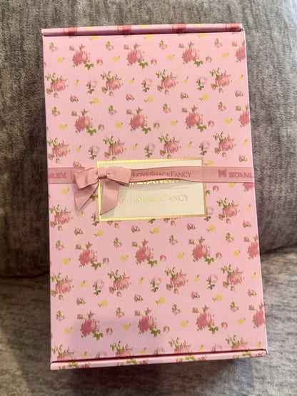 Stanley x LoveShackFancy Floral Tumbler Gift Set – Pink Floral Design