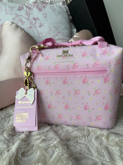 Pink Floral Insulated Cooler Bag – Stylish Lunch & Picnic Tote