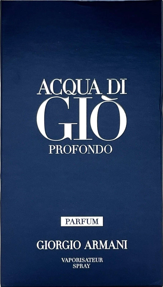 GIORGIO ARMANI ACQUA DI GIO PROFONDO PARFUM SPRAY FOR MEN 3.3 Oz / 100 ml NEW!!!