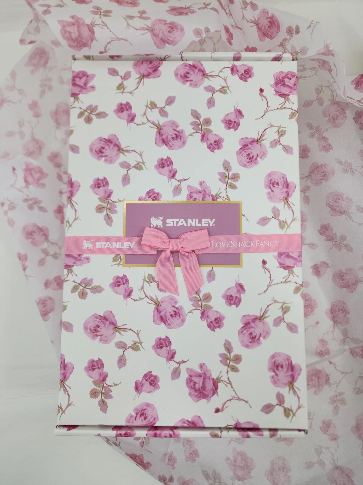 Floral Pink Insulated Travel Tumbler with Handle & Straw