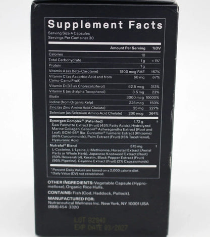 Nutrafol Men Hair Growth Nutraceutical – 120 Capsules